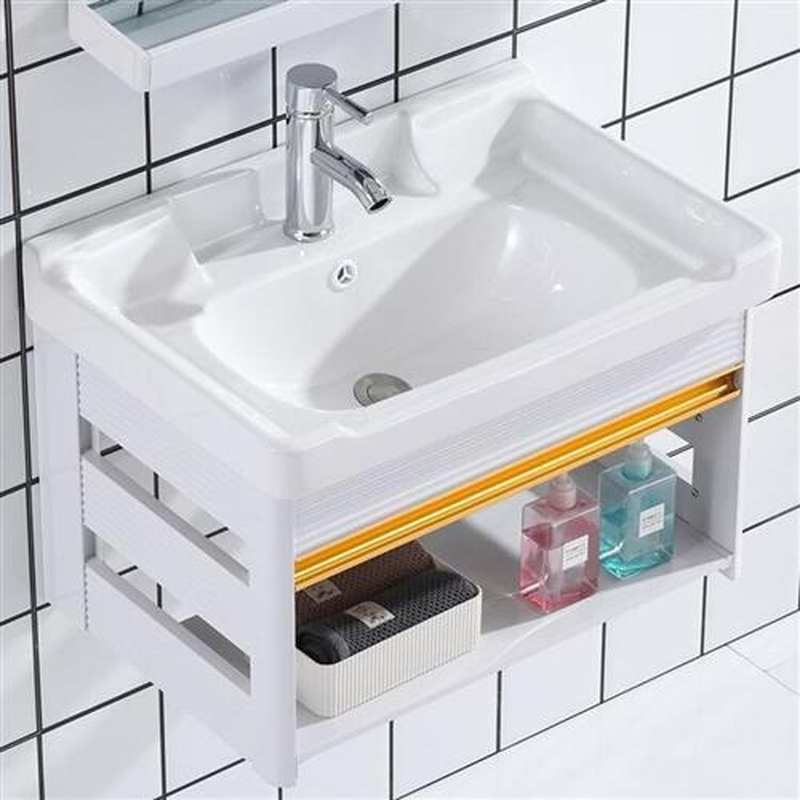 浴室挂墙式洗手盆柜组合小户型家C用卫生间一体洗漱台池面盆洗脸