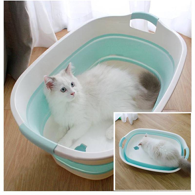 宠物可折叠浴盆猫咪狗狗专用洗澡桶小狗浴缸泰迪药浴小型犬洗猫盆