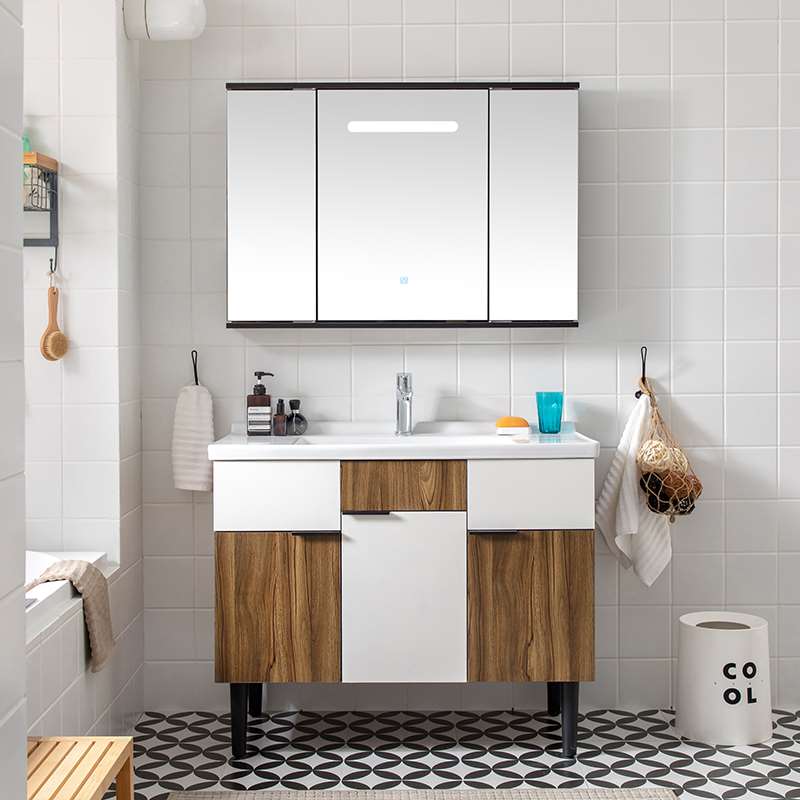 智能北欧浴室柜组合现代简约洗手盆柜洗脸盆柜卫生间洗漱台卫浴柜