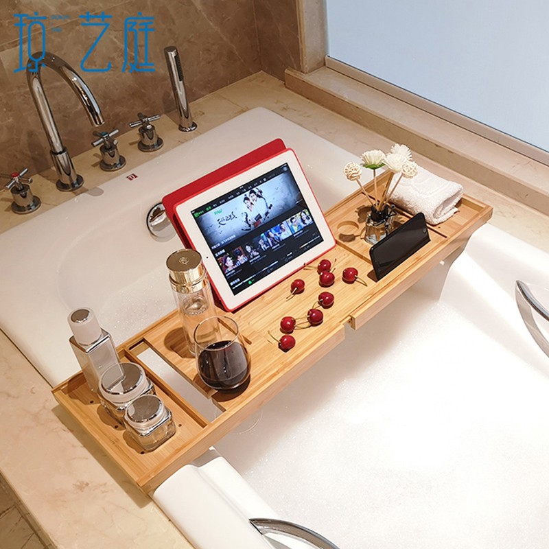 防滑手机架泡澡多功能浴缸置物架浴桶欧式卫生间浴盆平板支架伸缩