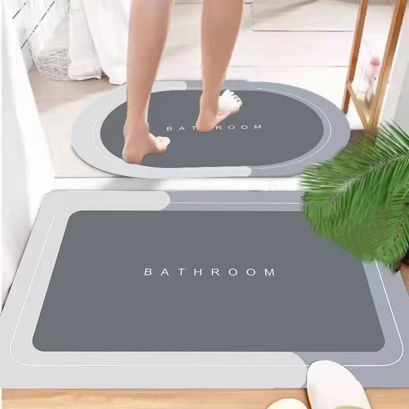 ins硅藻泥地垫卫生间吸水速干防滑垫入户可手洗浴室卫浴地垫