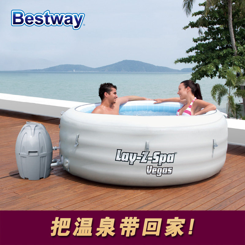 超大型充气浴缸 温泉spa成人游泳池 家庭浴桶加厚加热冲浪泡澡桶
