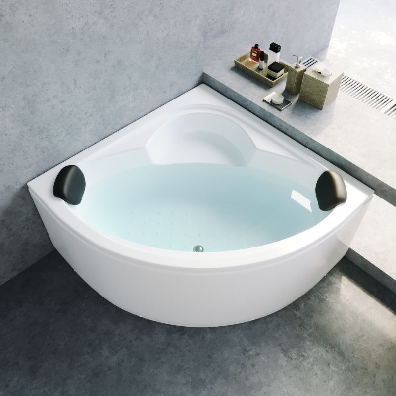 新品三角浴缸家用扇形浴盆浴池亚克力小户型转角小卫生间