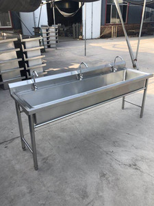 刷碗池饭店一米二米清洁池商用不锈钢长方形洗手池盆洗碗水槽三米