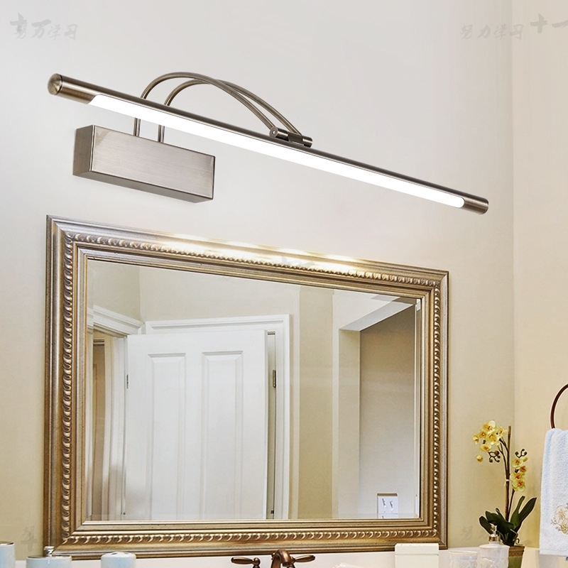 古铜色沙镍沙银色镜柜镜画卫生间浴室镜灯防水防潮卫浴灯镜前灯