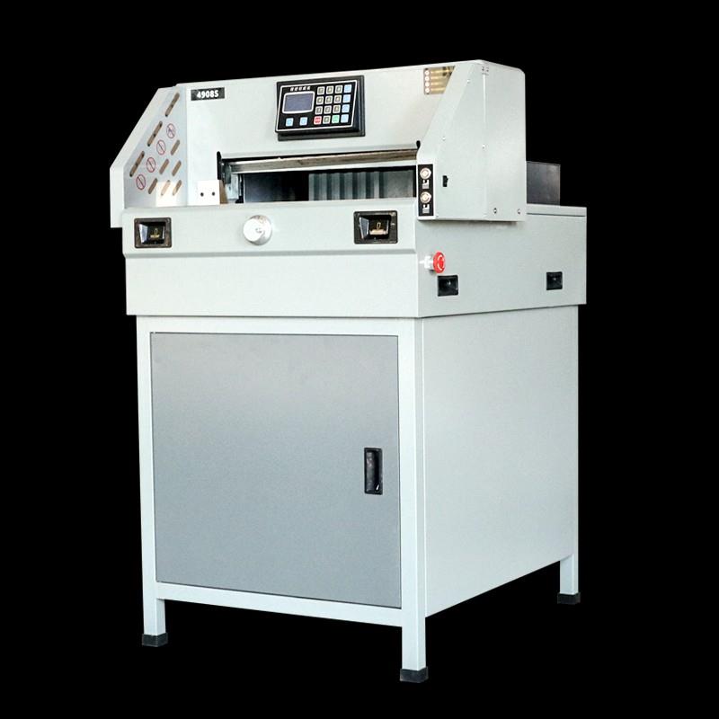 4908S切纸机电动全自动小型大厚裁纸刀数控程控标书图文装订设备