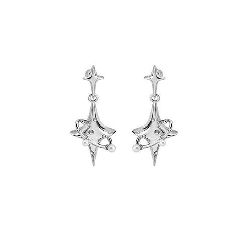 Star-studded diamond earrings for women light luxury