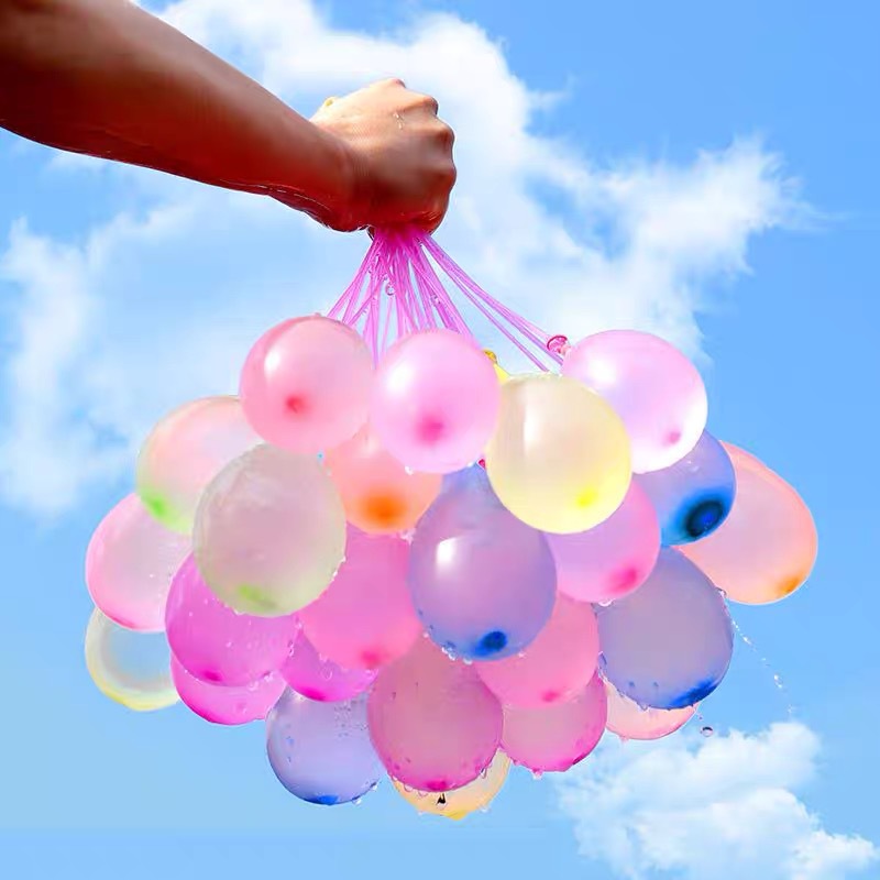 网红猪猪气球儿童注水气球夏天打水仗水弹快速注水