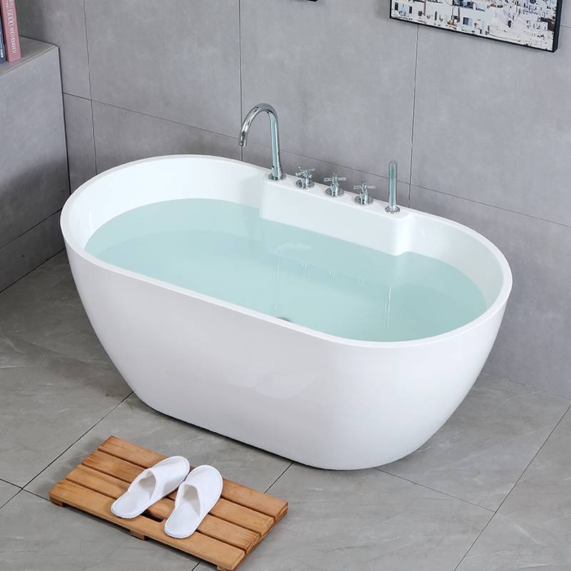欧式浴缸亚克力双层保温家用小户型浴缸 单人浴盆浴池1.2-1.8米