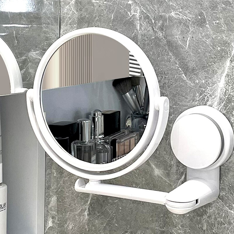 卫生间洗面台镜子洗手盆上面的壁挂化妆镜浴室梳妆镜旋转免打孔挂
