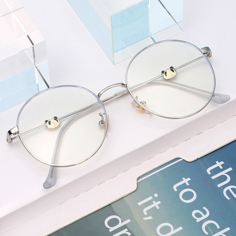 优品优选抖音同款眼镜框熊猫眼镜女近视眼镜辐射学生时尚平光眼镜