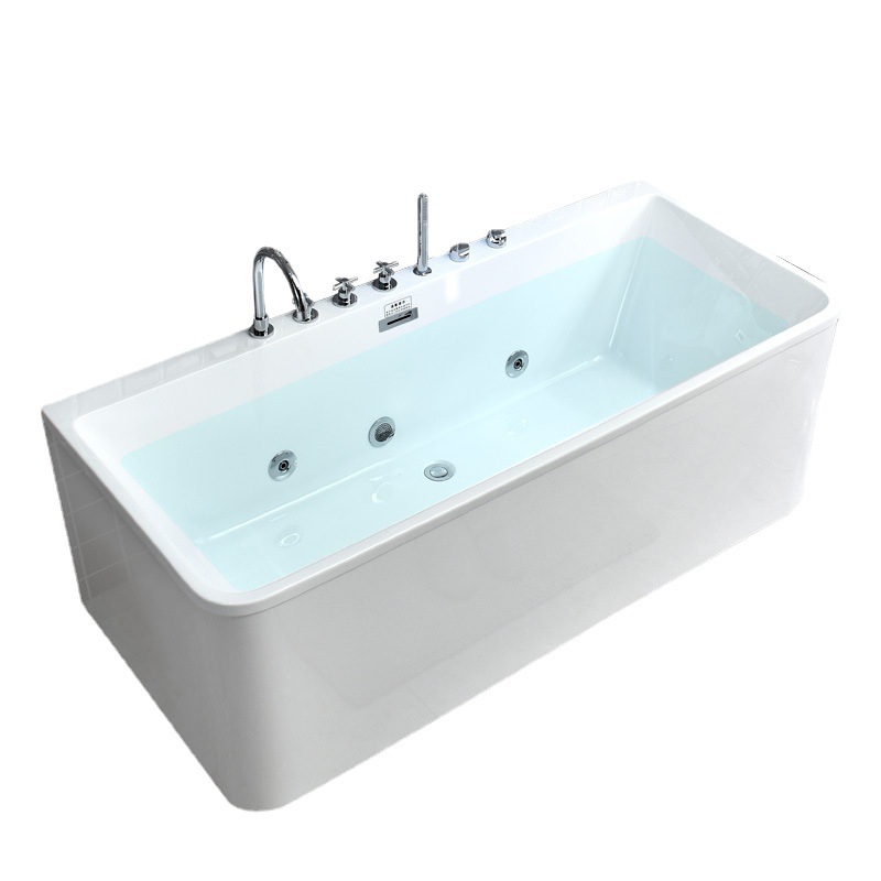 定制浴缸小户型按摩独立式亚克力浴缸成人家用冲浪保温恒温浴缸