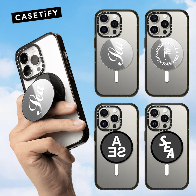 WIND AND SEA联名CASETiFY可个性艺术家磁吸手机卡包支架卡套配件