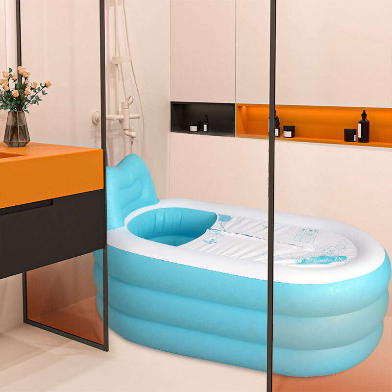 充气浴缸成人泡澡桶全身折叠浴缸家用小户型洗澡桶自动加热沐浴桶