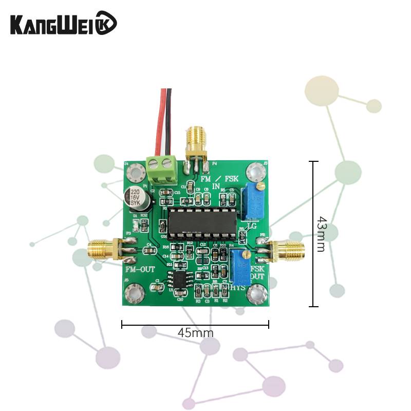 FMFSK解调模块信号处理 接收机 KW_NE564 可解调载波频率10M90M