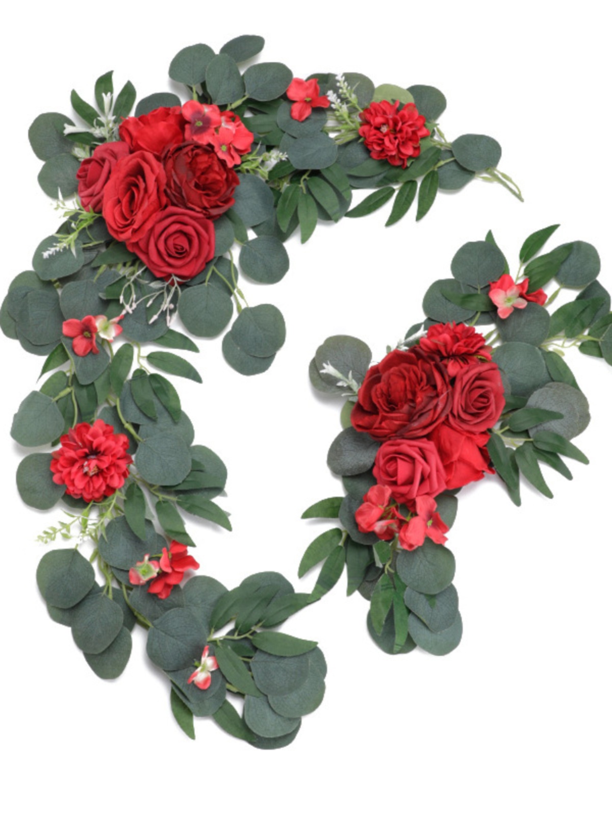 新品人造拱门花套装婚礼布置背景假花垂蔓装饰拱形花迎宾装饰玫瑰
