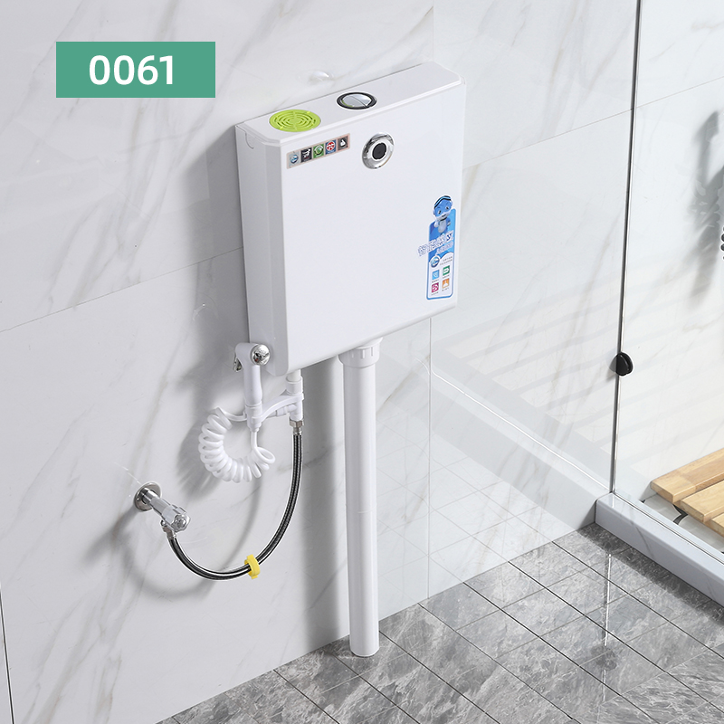 全自动感应式水箱家用卫生间厕所智能冲水箱蹲便器公厕卫浴挂墙式