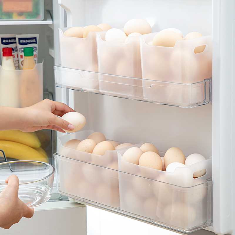鸡蛋收纳盒冰箱专用保鲜盒食品级饺子葱姜蒜整理神器冷冻厨房架托