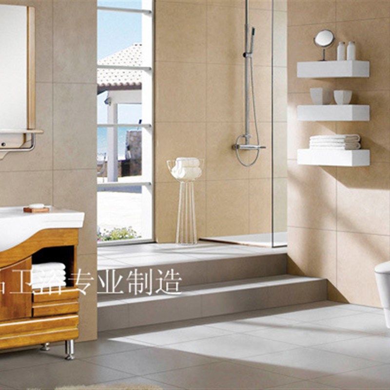 美式橡木浴室柜组合实木浴柜洗脸盆柜组合洗手盆柜组合XM8017