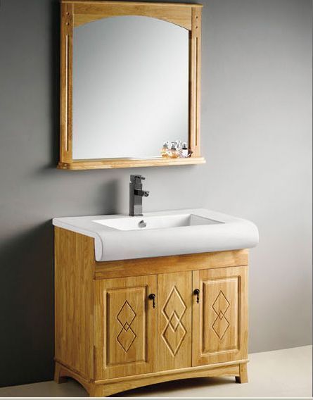直供欧式美式橡木浴室柜组合实木浴柜洗脸盆柜洗手盆柜洗漱台 XM5