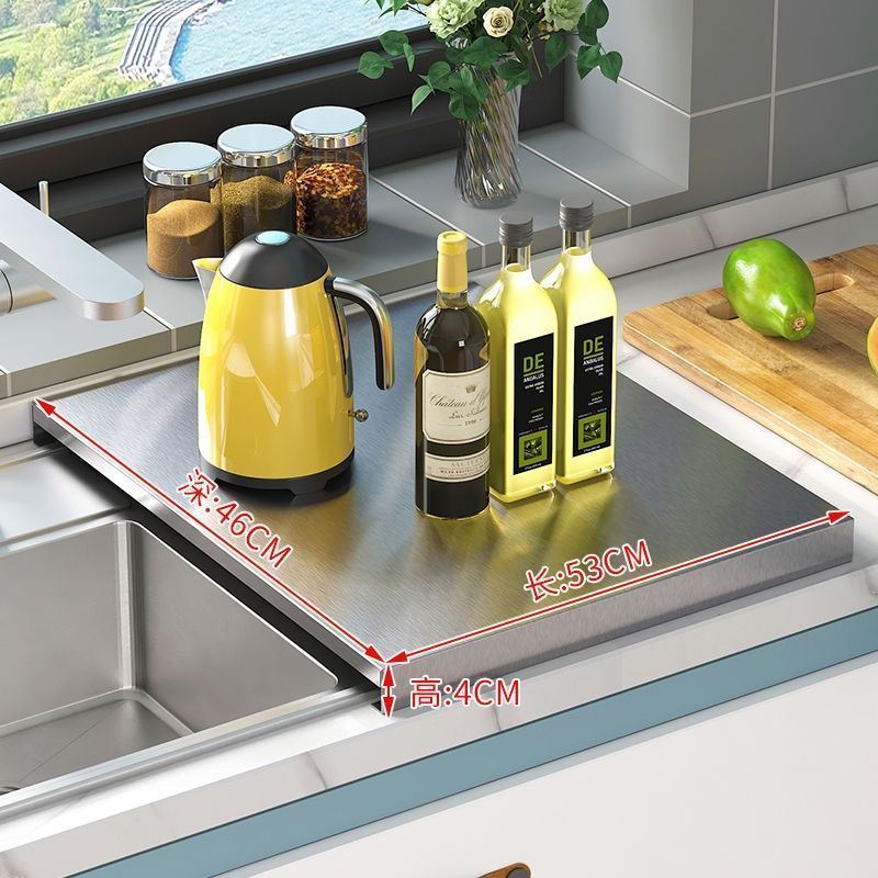 米家定制不锈钢全自动洗碗机盖板水槽架防水专用盖板罩厨房置物架