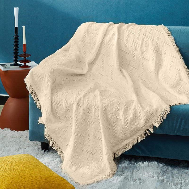 墨绿色沙发盖布高级感防猫抓沙发套四季通用防尘盖巾懒人椅子布罩
