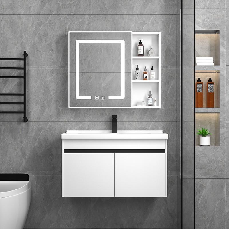 304不锈钢浴室柜现代简约卫生间陶瓷一体洗脸洗漱台洗手盆柜组合