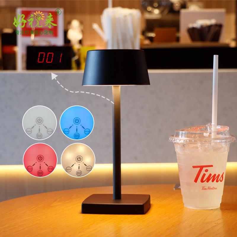 LED智BC963AP能充电餐意厅护呼叫台灯创酒吧咖啡厅眼饰台灯装氛围