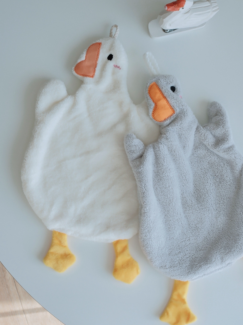 杂货中的时尚 厨卫擦手巾超柔软超吸水可爱鸭鸭抹布儿童手巾