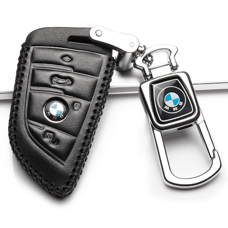 BMWx5钥匙套2019款5系525li真皮扣530le3系320i车钥匙包x4新能源