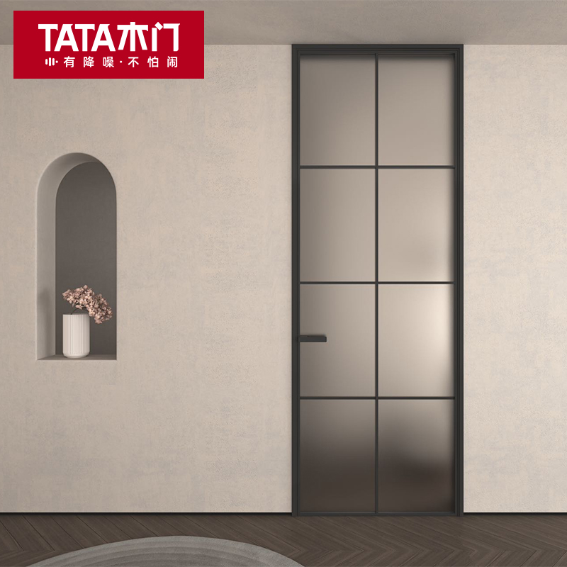 TATA木门 定制厨卫门铝合金玻璃门室内平开门卫生间门厨房门LB006