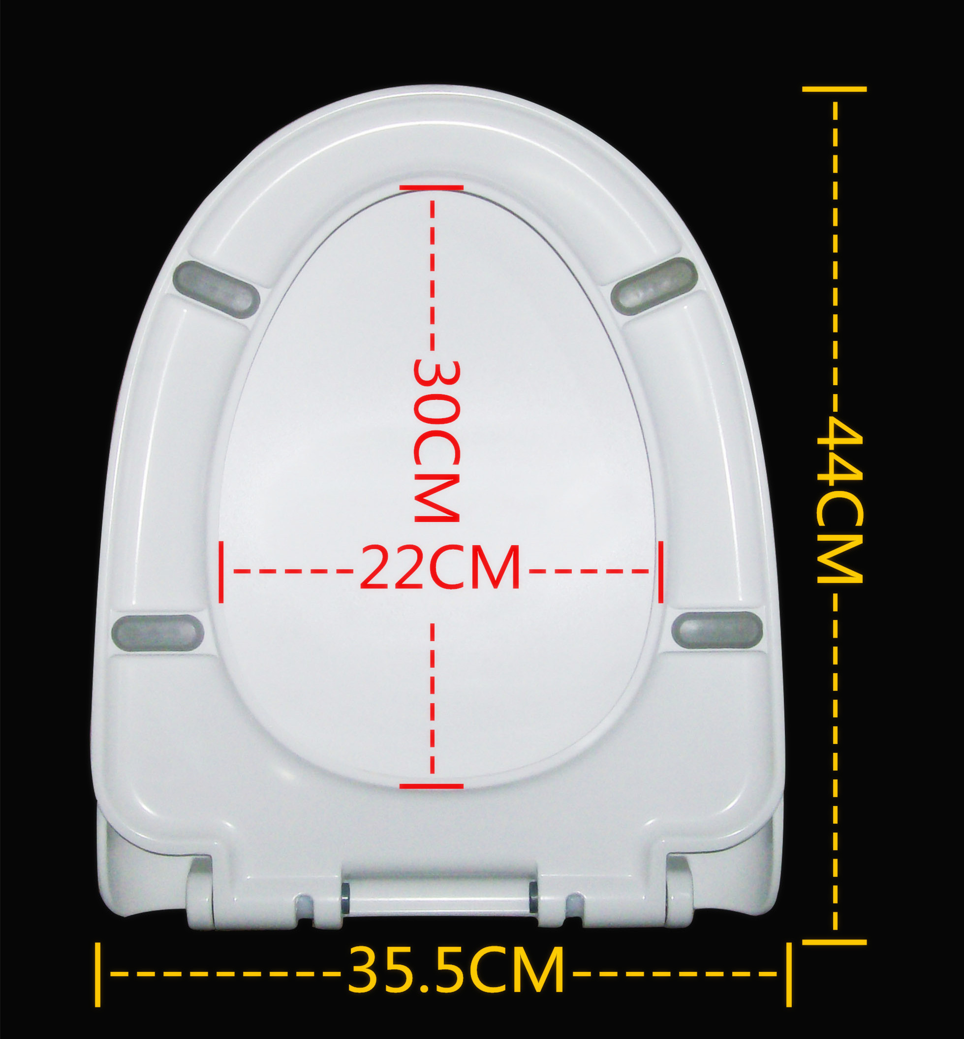 加厚通用马桶盖脲醛缓降家用老式尖U型偏U形抽水座厕板坐圈垫配件