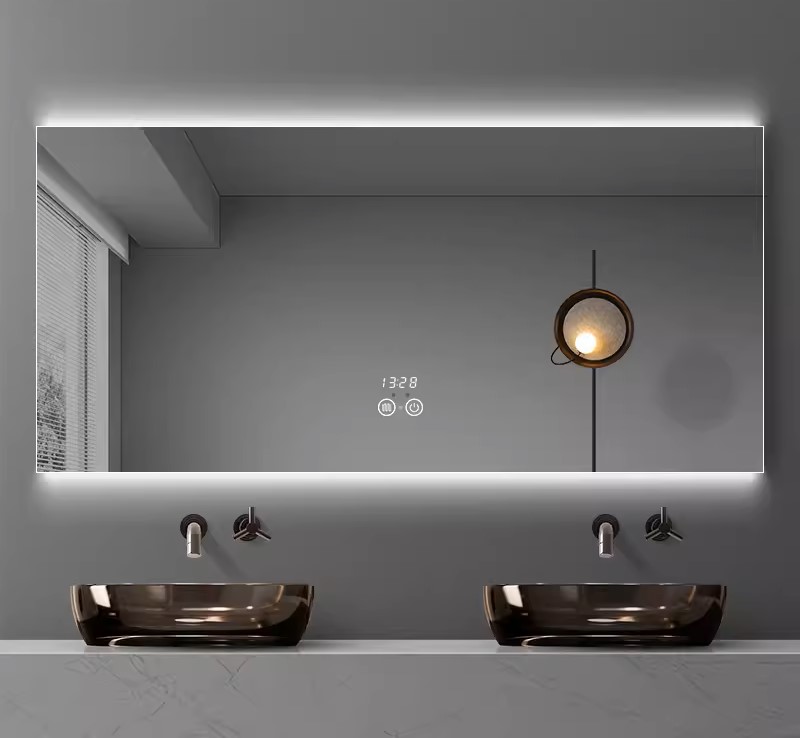 智能浴室镜led灯带卫生间壁挂防雾镜定制洗手间镜高清卫浴镜带灯