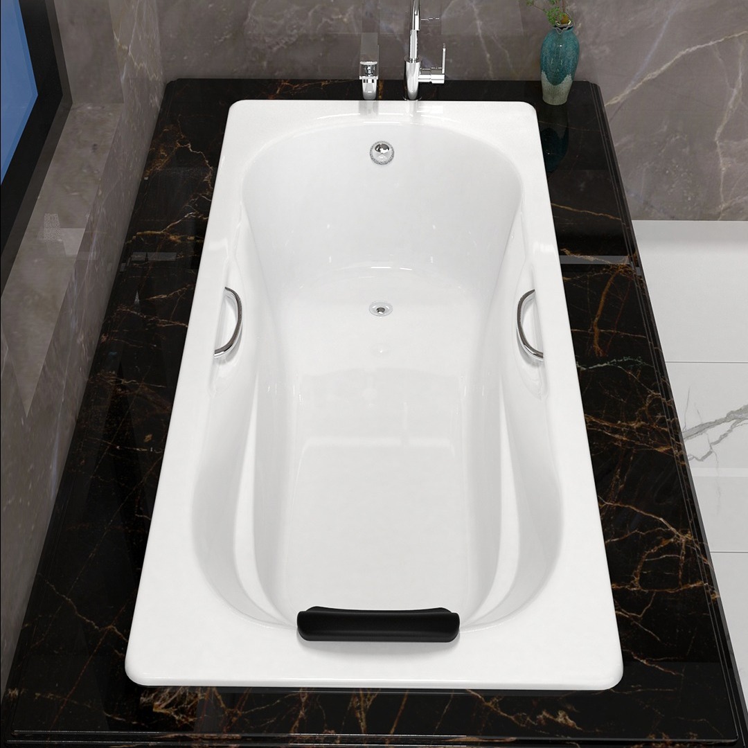 单人卫生间加深超宽大尺寸铸铁嵌入式浴缸家用搪瓷陶瓷1.8