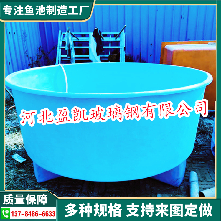 兰寿鱼苗专用养殖缸水产养殖圈养桶鱼缸锥形底水槽盆玻璃钢养鱼池