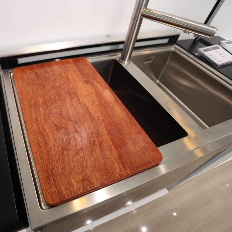 花梨木砧板定制实木水槽菜板卡位洗碗机面板厨房案板防霉防裂无漆
