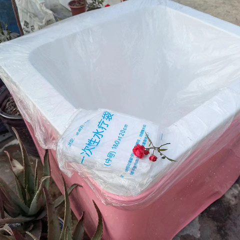 木桶【个装】泡澡袋亚克力销洗澡膜浴缸塑料袋一次性自产10加厚