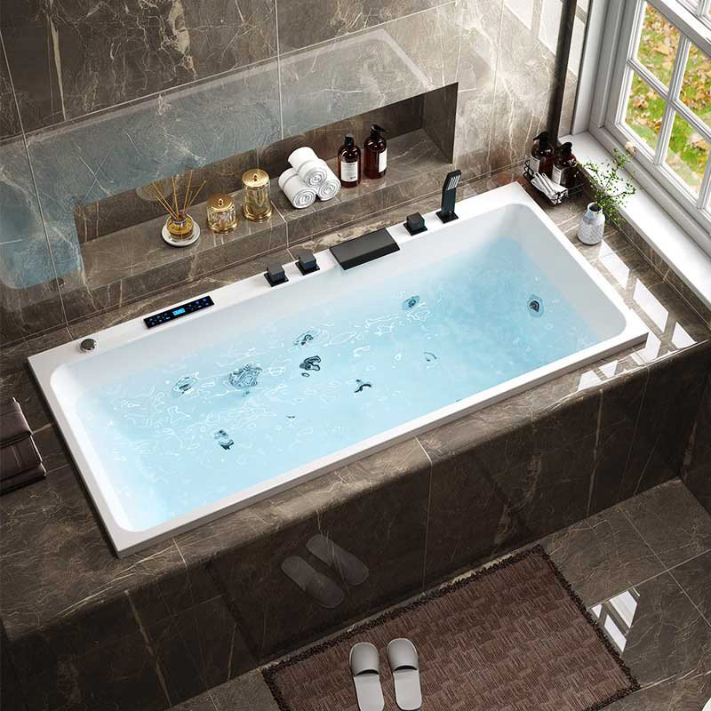 嵌入式浴缸亚克力 冲浪按摩家用成人镶嵌式砌砖智能恒温加热浴池