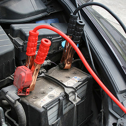 汽车电瓶线搭火线电瓶夹过江龙应急启动电源线连接线电瓶夹子2米