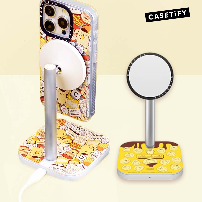 联名CASETiFY三丽鸥家族布丁狗2合1手机充电座支架适用苹果耳机套