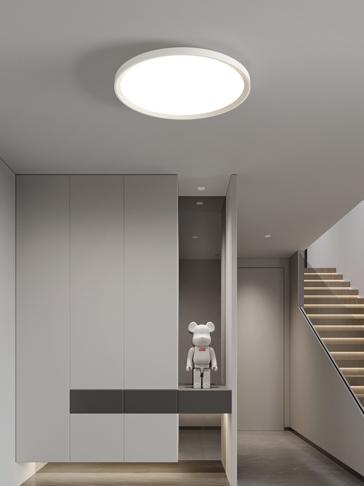 极简超薄led三防吸顶灯护眼圆形阳台过道走廊卫生间浴室厨卫灯具