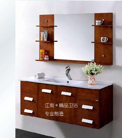 美式橡木浴室柜组合实木卫浴柜洗脸盆柜组合洗手盆柜组合XM799