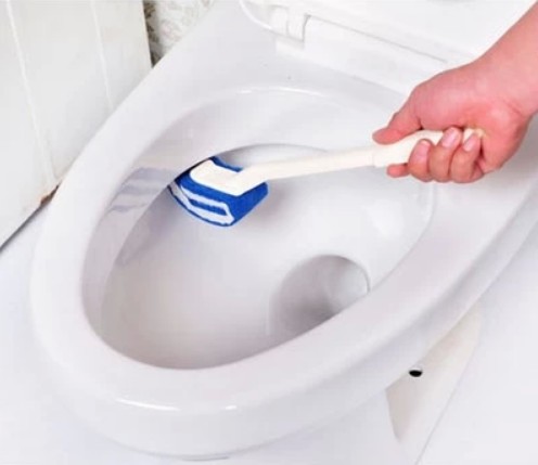 日本LEC 马桶刷 含研磨剂 长柄便池清洁刷 洁厕刷子 去顽固污渍