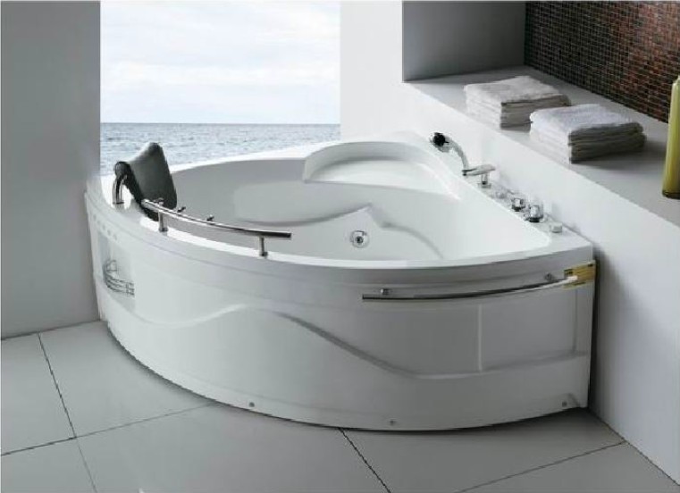 扇形浴缸 冲浪按摩浴缸 独立式亚克力浴缸