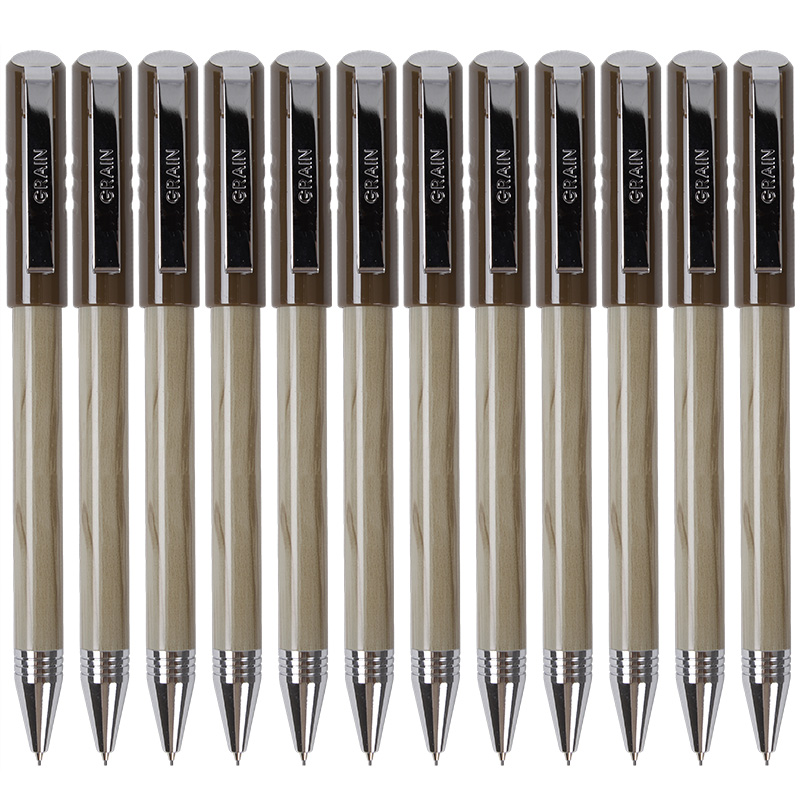 宝克自动铅笔0.5mm0.7HB自动铅笔简约学生办公用品铅笔原木色
