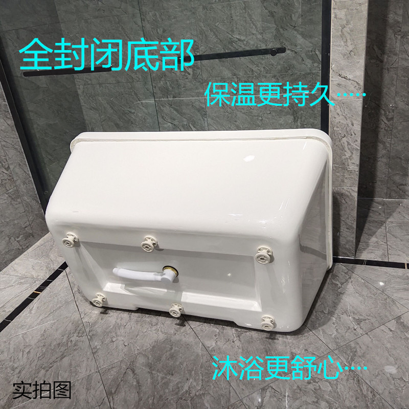 推荐独立式亚克力小户型迷你家用卫生间保温成人欧式移动浴缸1-1.