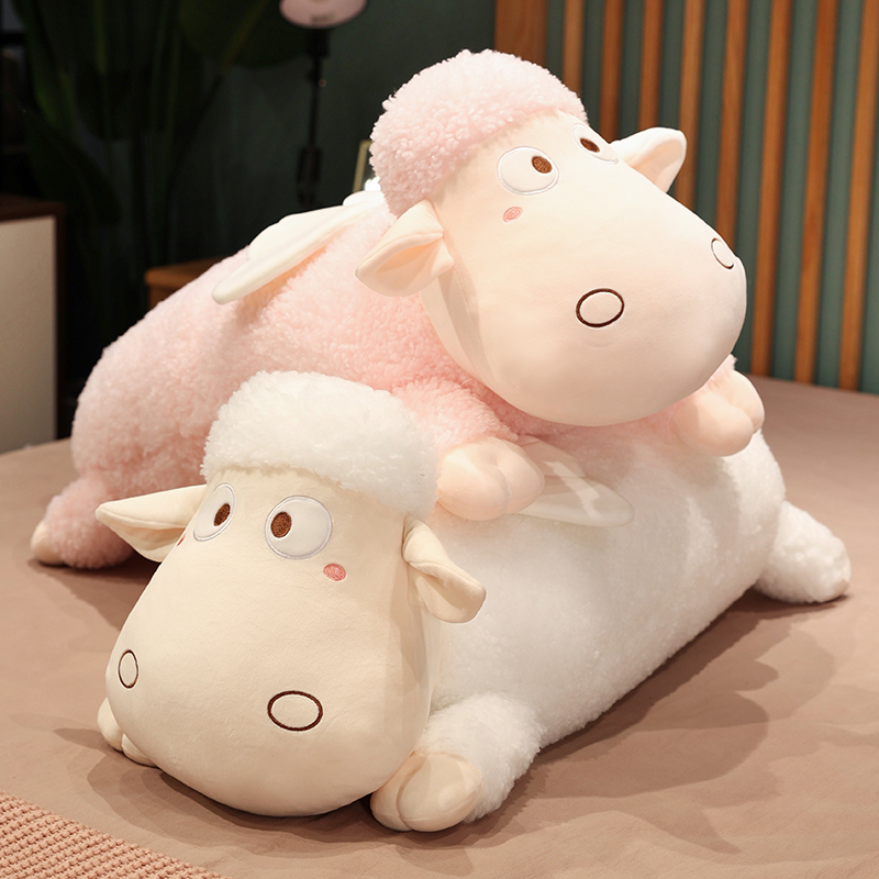 可爱小羊b玩偶棉羊羊床毛绒玩具公枕驼上大号抱仔布偶娃娃