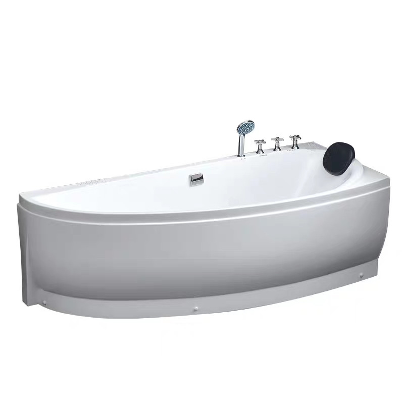 现货速发小户型家用异型亚克力浴缸弧形小浴盆冲浪按摩缸1.3米-1.