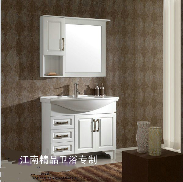 新品欧式美式橡木浴室柜组合实木浴柜洗脸盆柜洗手盆柜洗漱XM8095