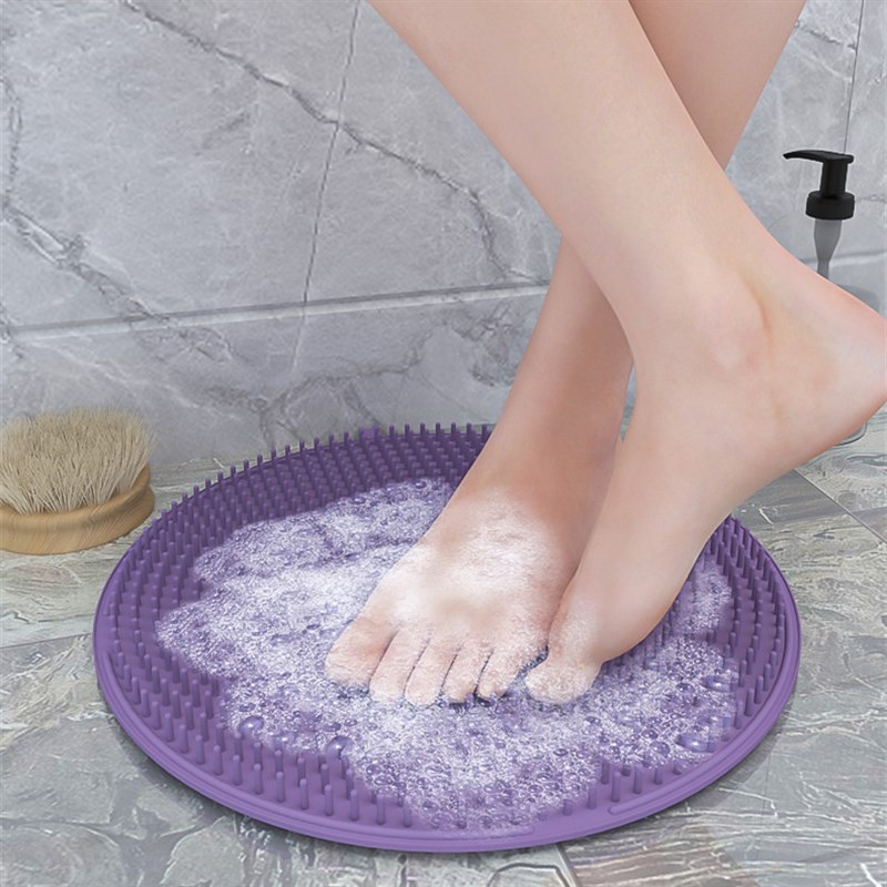 厂家硅胶搓背神器懒人搓脚浴x室按摩洗澡去死皮洗脚刷脚浴缸防滑